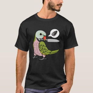Camiseta Knife Parrot Quer Seeds I Mustache Parakeet