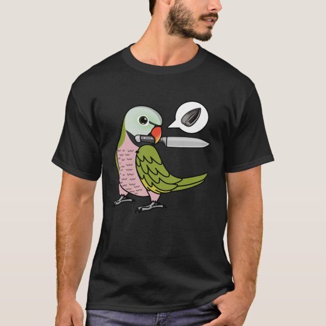 Camiseta Knife Parrot Quer Seeds I Mustache Parakeet (Frente)