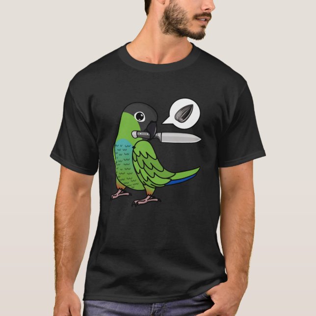 Camiseta Knife Parrot Quer Seeds I Nanday Conure (Frente)