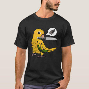 Camiseta Knife Parrot Quer Seeds I Ouro Conure