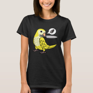 Camiseta Knife Parrot Quer Seeds I Yellow Lutino Monk Para