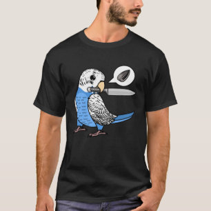 Camiseta Knife Parrot Quer Sementes I Blue Budget Budgeriga