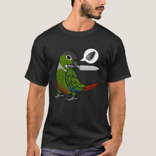 Camiseta Knife Parrot Quer Sementes I Green Cheek Conure