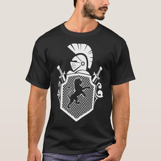 Camiseta Knight Armor Renaissance Medieval Knight Breasting (Frente)