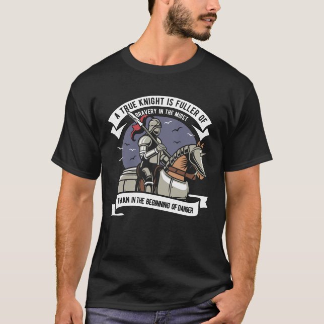 Camiseta Knight Armor with Horse Medieval Knight (Frente)