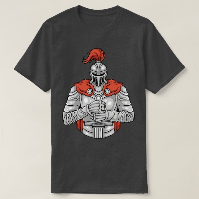 Camiseta Knight Medieval Knights Batalha RPG Fantasy (Frente do Design)