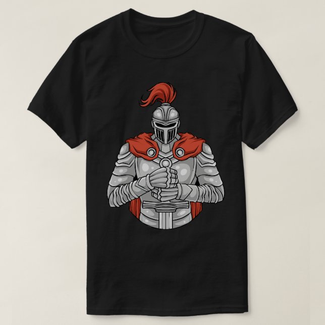 Camiseta Knight Medieval Knights Batalha RPG Fantasy (Frente do Design)