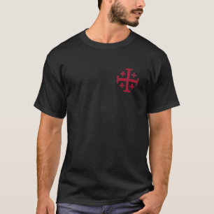 Camiseta Knight's Templar Jerusalem Cross Kingdom Of Jerusa