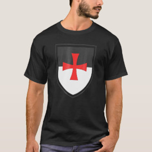 Camiseta Knights Templar Shield Cross Cruzes Cristo Warri