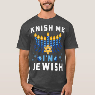 Camiseta Knish Me I'm Jewish Happy Hanukkah Funny Chanukah