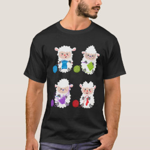 Camiseta Knit Crochet Knitter Crocheting Sheep Knitting