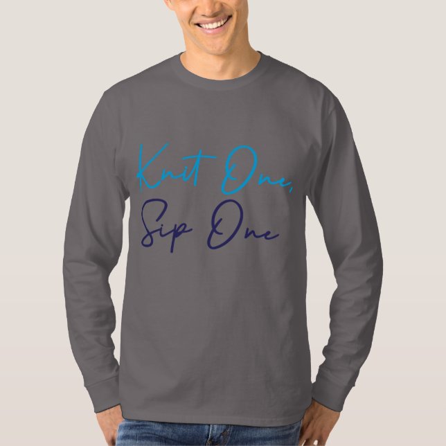 Camiseta Knit Um, Sip Um (Frente)