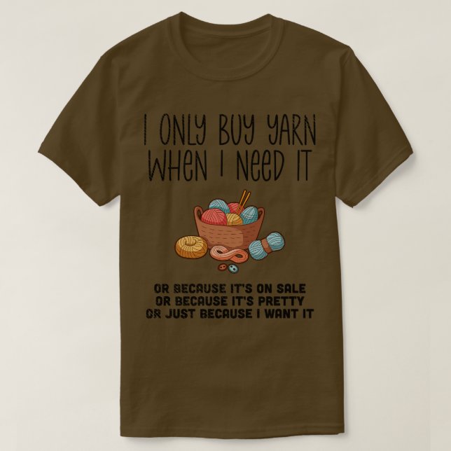 Camiseta Knitting Knitting Basket (Frente do Design)