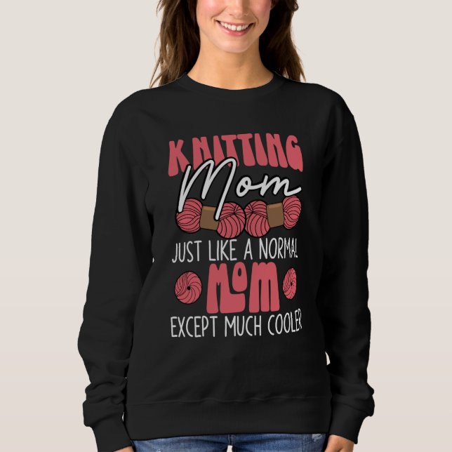 Camiseta Knitting Mom Crochet Yarn Collector Mothers Day (Frente)