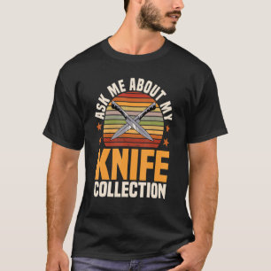 Camiseta Knives Co de Faculdade de Entusiasta Retro Vintage