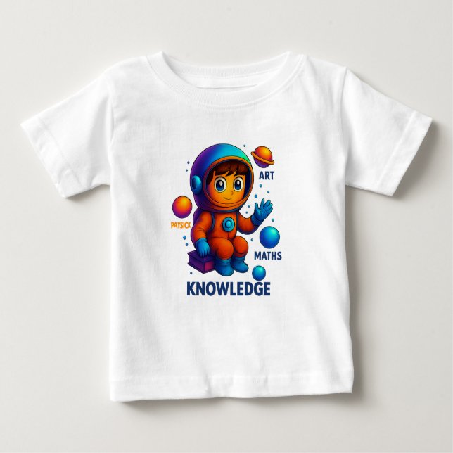 Camiseta Knoweledge is My Universe - Space learning Explore (Frente)
