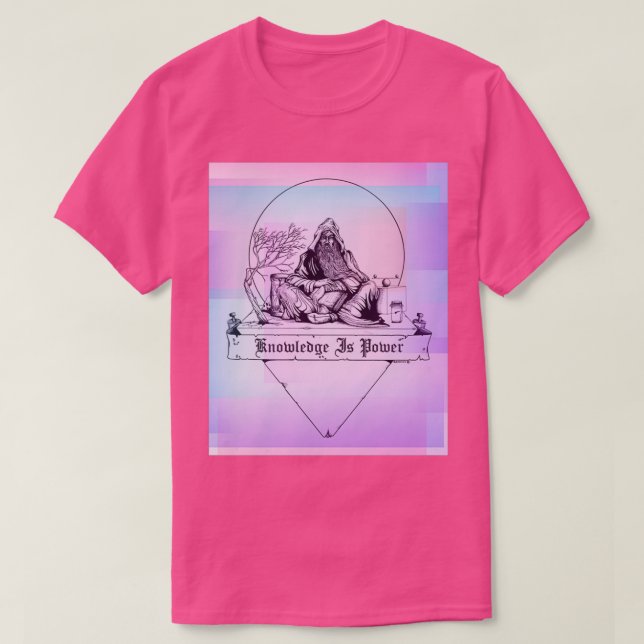 Camiseta Knowledge is Power (Frente do Design)