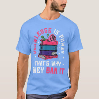 Camiseta Knowledge Is Power Book Club Librarian Read Banned