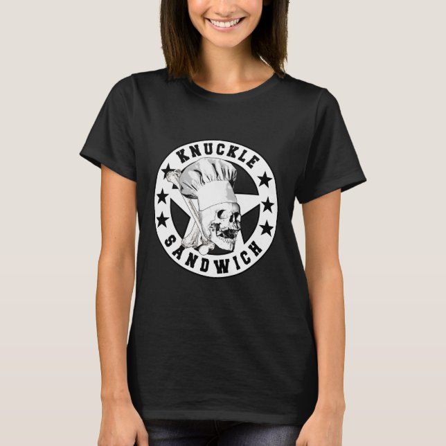 Camiseta Knuckle Sandwich Todas Estrelas 2 BW (Frente)