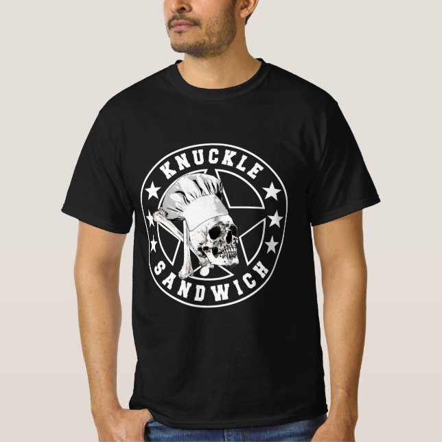 Camiseta Knuckle Sandwich - Todos os Estrelas de Branco (Frente)