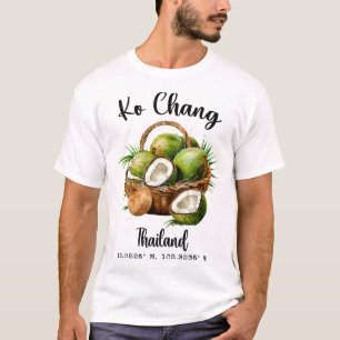 Camiseta Ko Chang Coco Tailândia Ilha Tropical Gps Férias