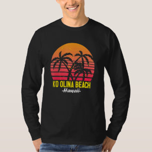 Camiseta Ko Olina Beach Hawaii Oahu Havaiano Sunset Palm Tr
