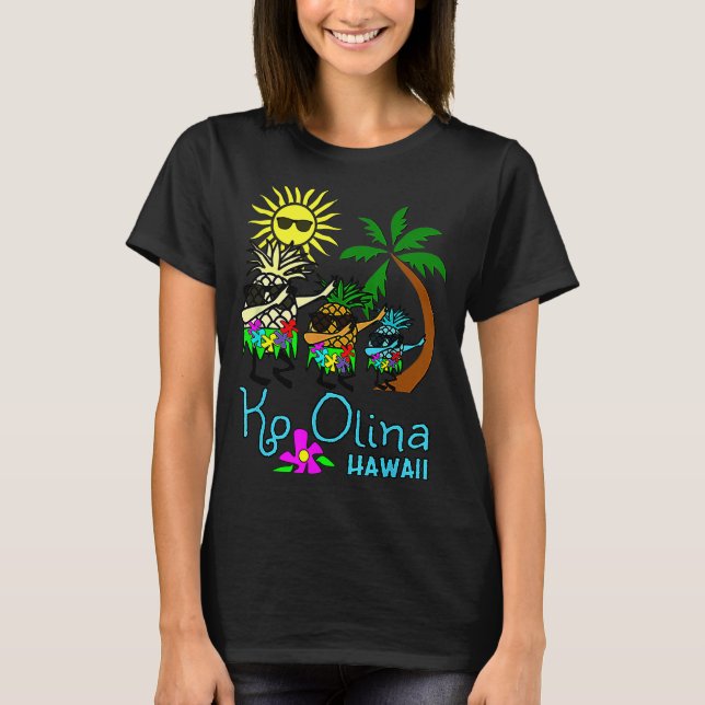 Camiseta Ko Olina Dabbing Pineapple Oahu Hawaii Beach (Frente)