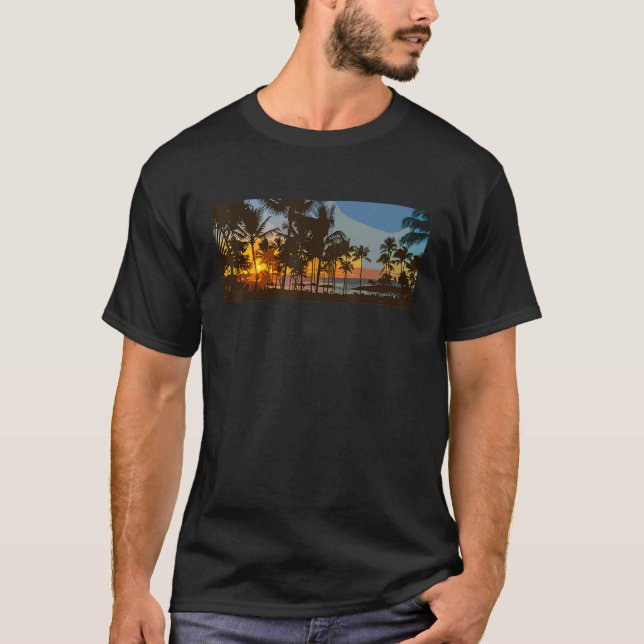 Camiseta Ko Olina Sunset Hawaiian Sunset Hawaii Beach (Frente)