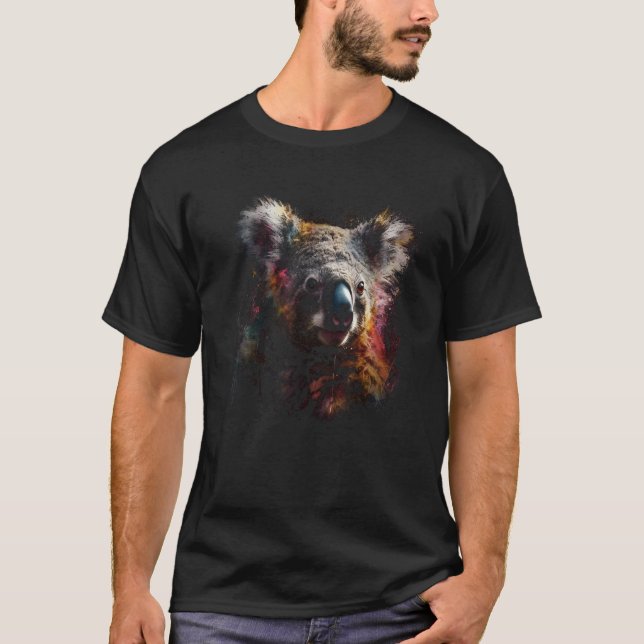 Camiseta Koala Artwork  Animal Koala 12 (Frente)