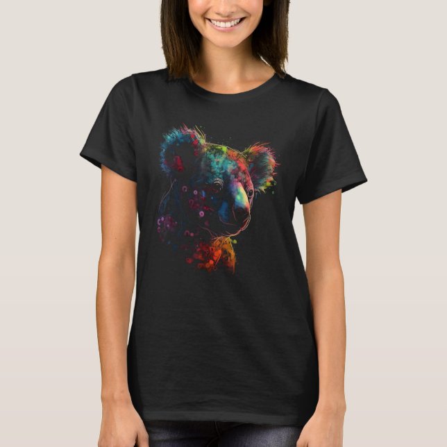 Camiseta Koala Artwork  Animal Koala 5 (Frente)