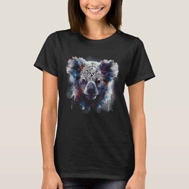 Camiseta Koala Artwork  Animal Koala 7 (Frente)