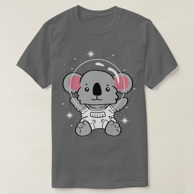 Camiseta Koala Astronauta Rocket Scientist (Frente do Design)