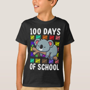 Camiseta Koala, Austrália, Estudante Animal Dotado 100 Dias