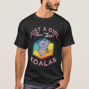 Camiseta Koala Bear Apenas Uma Rapariga Que Ama Os Amantes