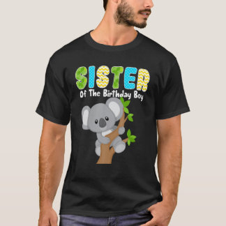 Camiseta Koala Bear Birthday Irmã Do Aniversário, Garoto Ko