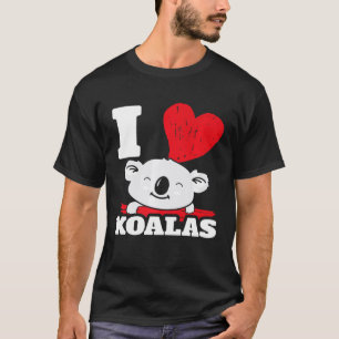 Camiseta Koala Bear Design I Love Koalas