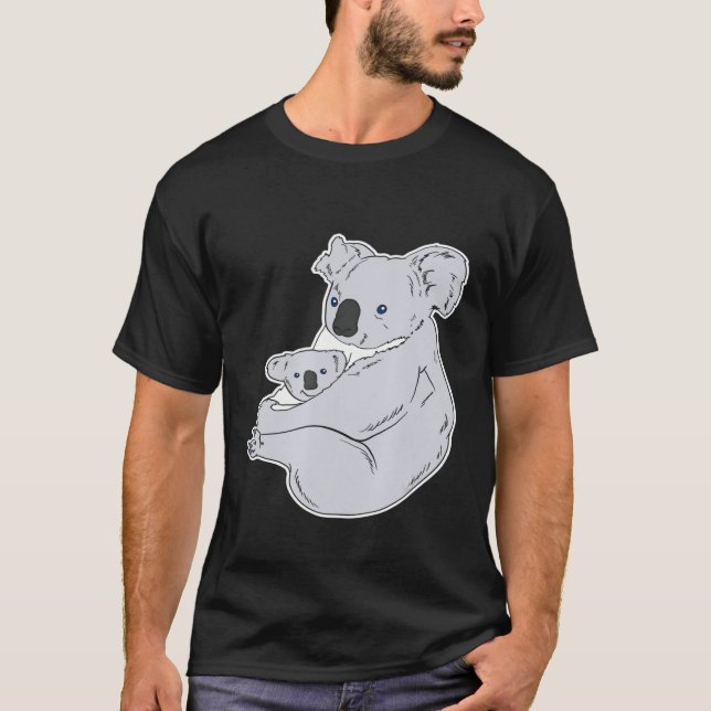 Camiseta Koala Bear, Mãe E Criança Koala Bear (Frente)