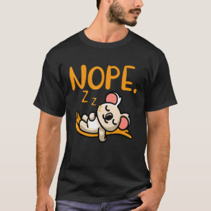 Camiseta Koala Bear Nope Para Pessoas Preguiçosas
