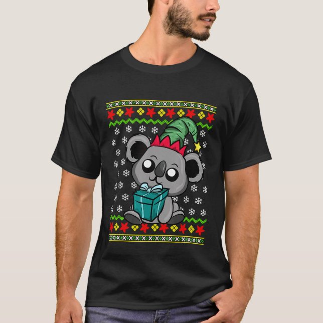 Camiseta Koala Bear Ugly Christmas Austrália (Frente)