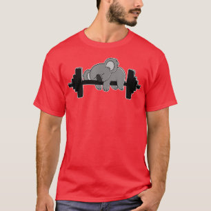 Camiseta Koala Bear Workout e Gym Elevador de Peso