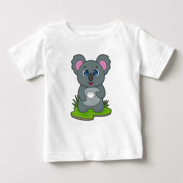Camiseta Koala com café (Frente)