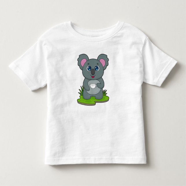 Camiseta Koala com café (Frente)