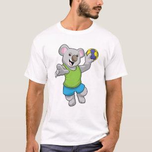 Camiseta Koala com esportes de handebol
