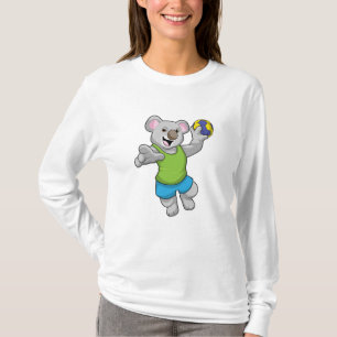 Camiseta Koala com esportes de handebol