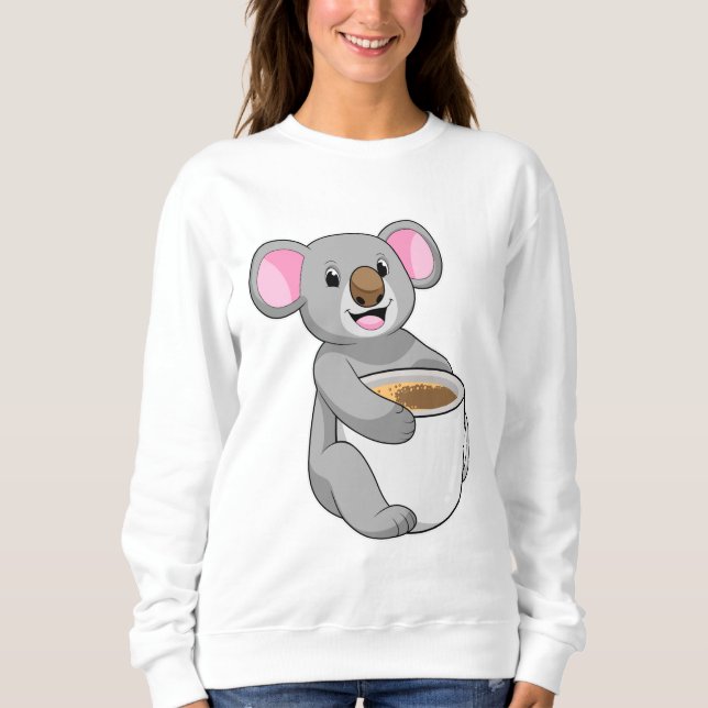 Camiseta Koala com Taça do Café (Frente)