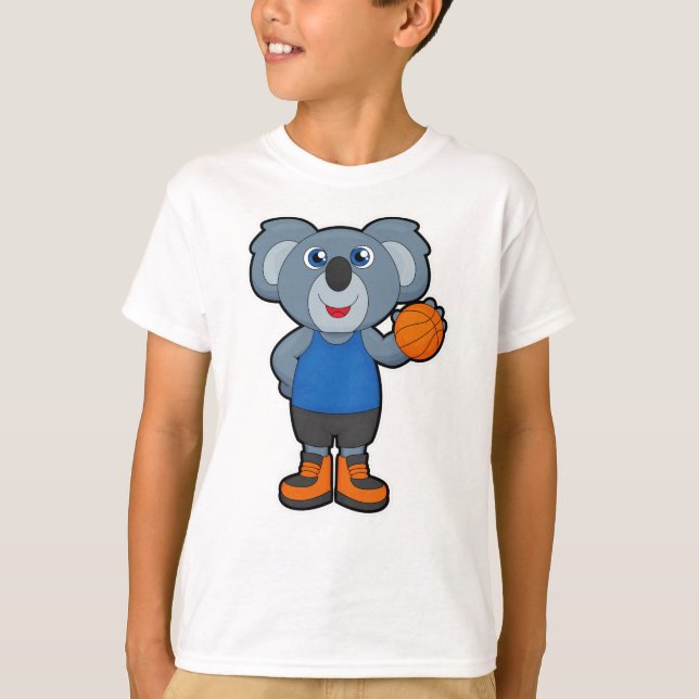 Camiseta Koala como jogador de basquetebol (Frente)