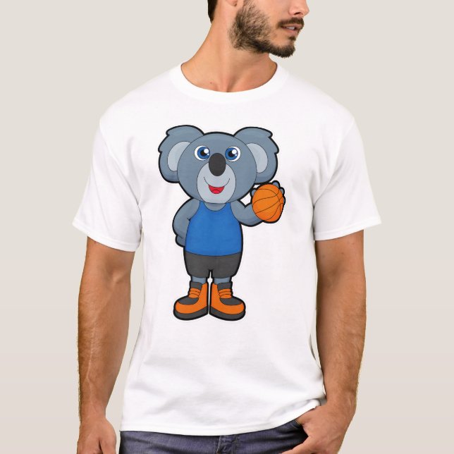 Camiseta Koala como jogador de basquetebol (Frente)