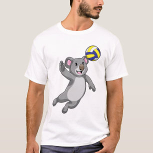 Camiseta Koala como jogador de voleibol
