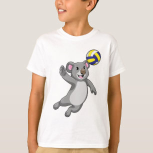 Camiseta Koala como jogador de voleibol