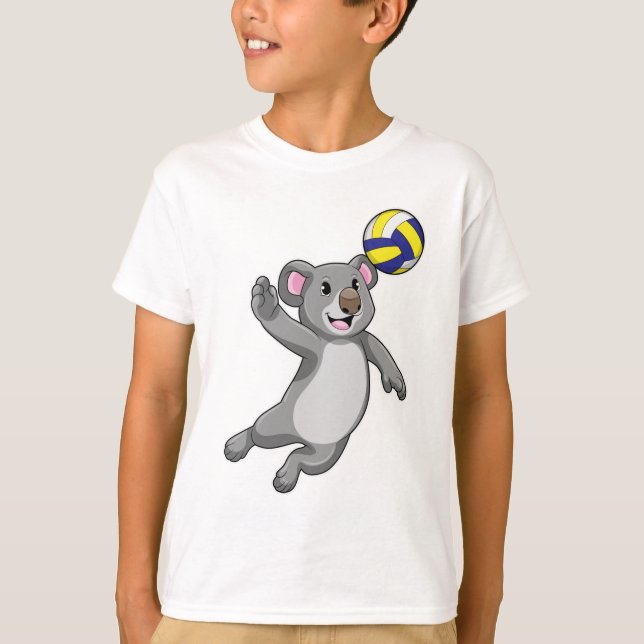 Camiseta Koala como jogador de voleibol (Frente)